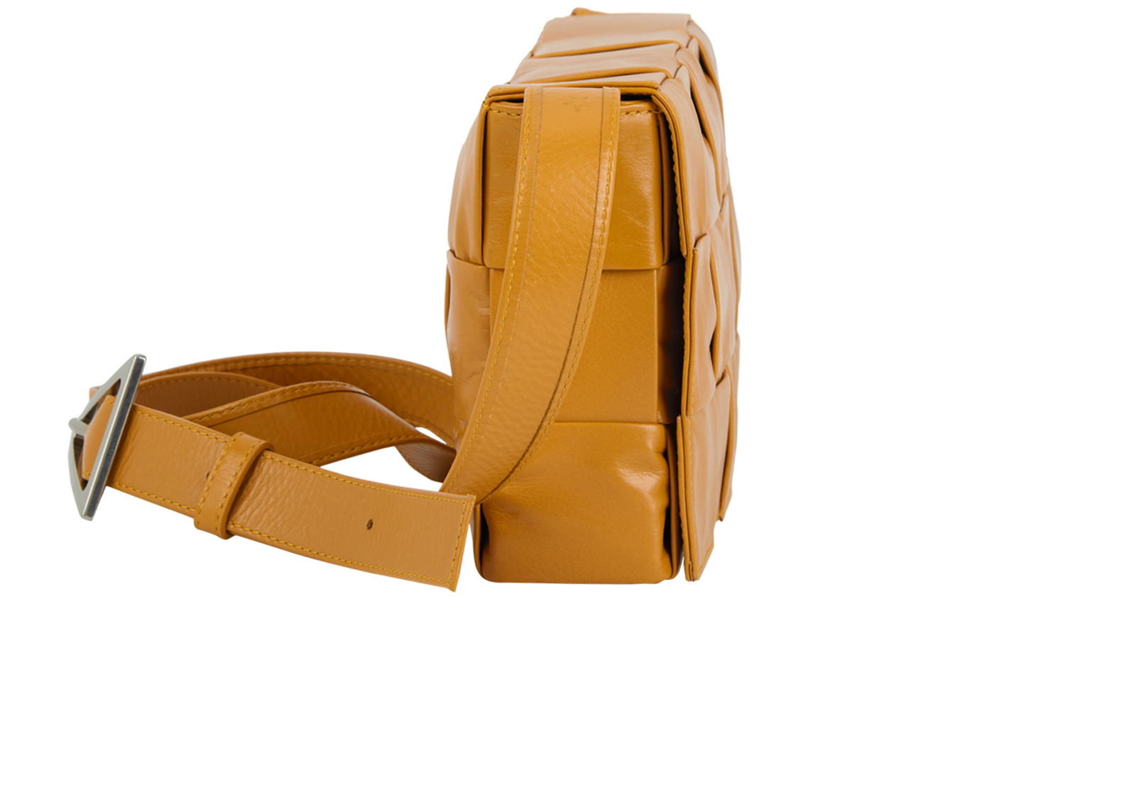 Cassette, &pound;950, Handbags, Orange, Leather, Side view